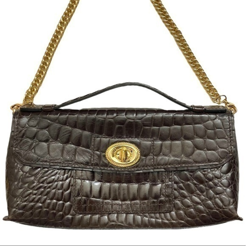 Cole haan lily croc embossed leather mini bag